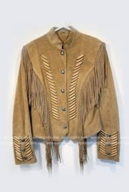 Cripple Creek Fringed Military Jacket at Amazon