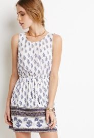 Crisscross-Back Floral Dress at Forever 21