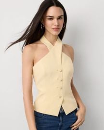 Crisscross Halter Vest at White House Black Market