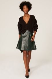 Croc Embossed Faux Leather Skirt by Natori for 35 Rent the Runway at Rent the Runway