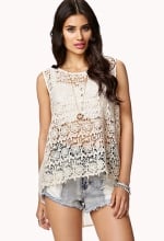 Crochet Georgette Top at Forever 21