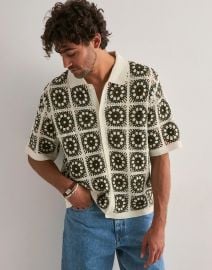 Crochet Knit Polo at Jack and Jones