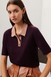 Crochet Knit Polo by Tory Burch for 65 Rent the Runway at Rent the Runway