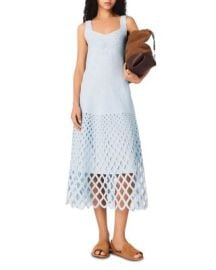 Crochet Rhinestone Midi Dress at Bloomingdales