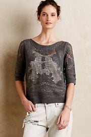 Crochet Stitch Pullover at Anthropologie