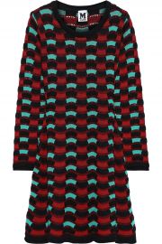 Crochet-knit cotton-blend mini dress at The Outnet