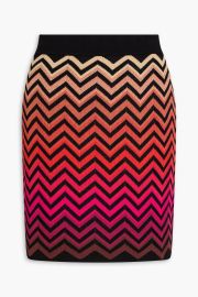Crochet-knit cotton-blend mini skirt at The Outnet