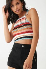 Crochet knit crop top by Forever 21 at Forever 21