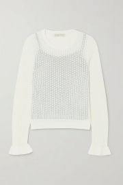 Crochet knit top at Net A Porter