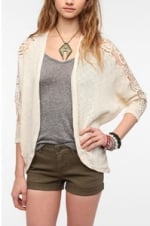 Crochet sleeve dolman cardigan at Urban Outfitters at Urban Outfitters