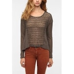 Crochet sweater from Urban Outfitters at Urban Outfitters