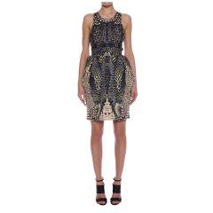 Crocodile print dress at Alexander McQueen