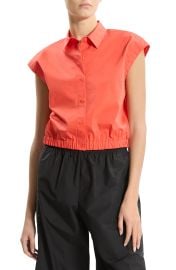Crop Cap Sleeve Shirt at Nordstrom