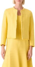 Crop Silk & Cotton Shantung Jacket at Nordstrom