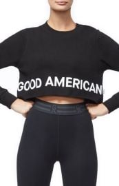 Crop Sweatshirt by Good American at Nordstrom