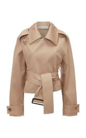 Cropped Cotton Trench Jacket By Jw Anderson at Moda Operandi