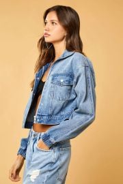 Cropped Denim Trucker Jacket at Forever 21