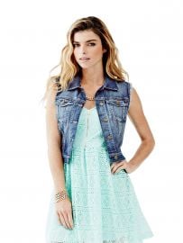 Cropped Denim Vest by Guess at Guess