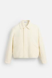 Cropped Fit Cotton Jacket at Zara