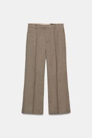 Cropped Flare Wool Pants Zw Collection at Zara