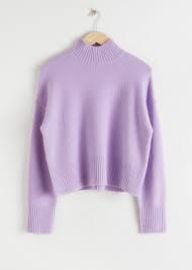  Cropped Mock Neck Sweater at & Other Stories