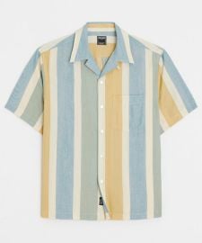 Cropped Rayon Capri Shirt in Ivory - Todd Snyder at Todd Snyder