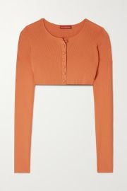 Cropped Ribbed Knit Sweater by Altuzarra worn by Lola Tung on Today at Net A Porter