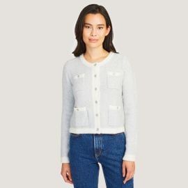 Cropped Sequin Banded Jacket at Autumn Cashmere