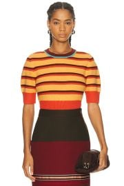 Cropped Short Sleeve Sweater at FWRD