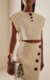 Cropped Stretch-Cotton Top at Moda Operandi