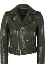 Cropped Textured-leather Biker Jacket by Givenchy at Net A Porter