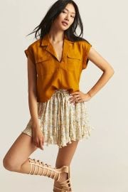 Cropped Utility Pullover at Anthropologie