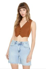 Cropped V-neck Vest at Forever 21