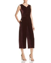 Cropped Velvet Jumpsuit at Bloomingdales