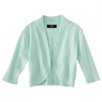 Cropped cardigan in soft aqua at Target