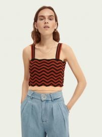 Cropped crochet tank top  Pullovers  Ladies Clothing at Scotch  Soda at Scotch & Soda