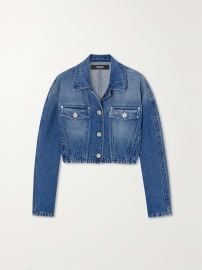 Cropped denim jacket at Net a Porter