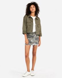 Cropped jacket at Express