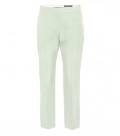 Cropped mid-rise cigarette pants at Mytheresa