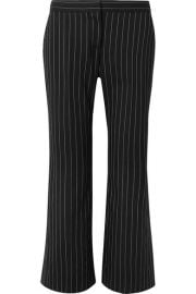 Cropped pinstriped wool-blend flared pants at Net A Porter