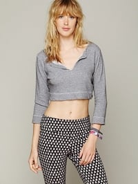 Cropped pullover at Free People