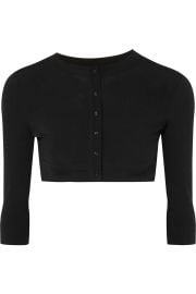 Cropped wool-blend cardigan at Net a Porter