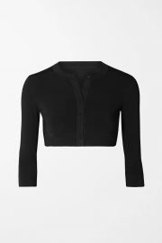 Cropped wool-blend cardigan at Net a Porter