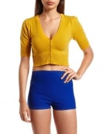 Cropped yellow cardigan from Nasty Gal at Nasty Gal