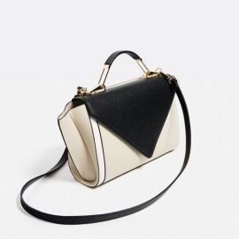 Crossbody Bag with Contrast Flap at Zara