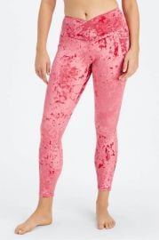 Crushed Velour Crossover Leggings at Fabletics