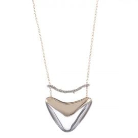 Crystal Bar Shield Pendant Necklace at Alexis Bittar