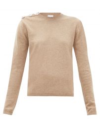 Crystal Button Cashmere Sweater by Ganni at Matches