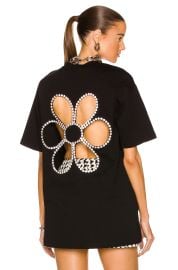 Crystal Daisy Cutout Relaxed T-Shirt at Forward