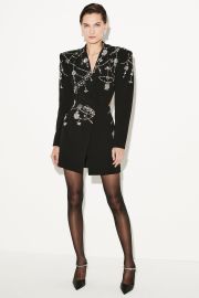 Crystal Embellished Cady Blazer Dress at Karen Millen